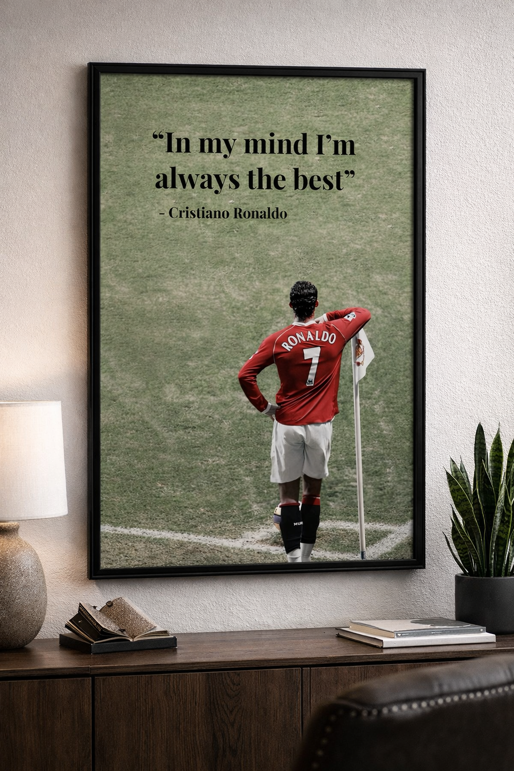 “In My Mind I’m Always The Best” – Cristiano Ronaldo Wall Art