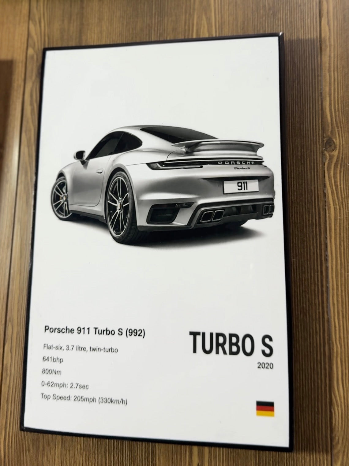 Porsche 911 Turbo S & Mercedes C63s AMG 4K Wall Art – 3-Pack Borderless Frames
