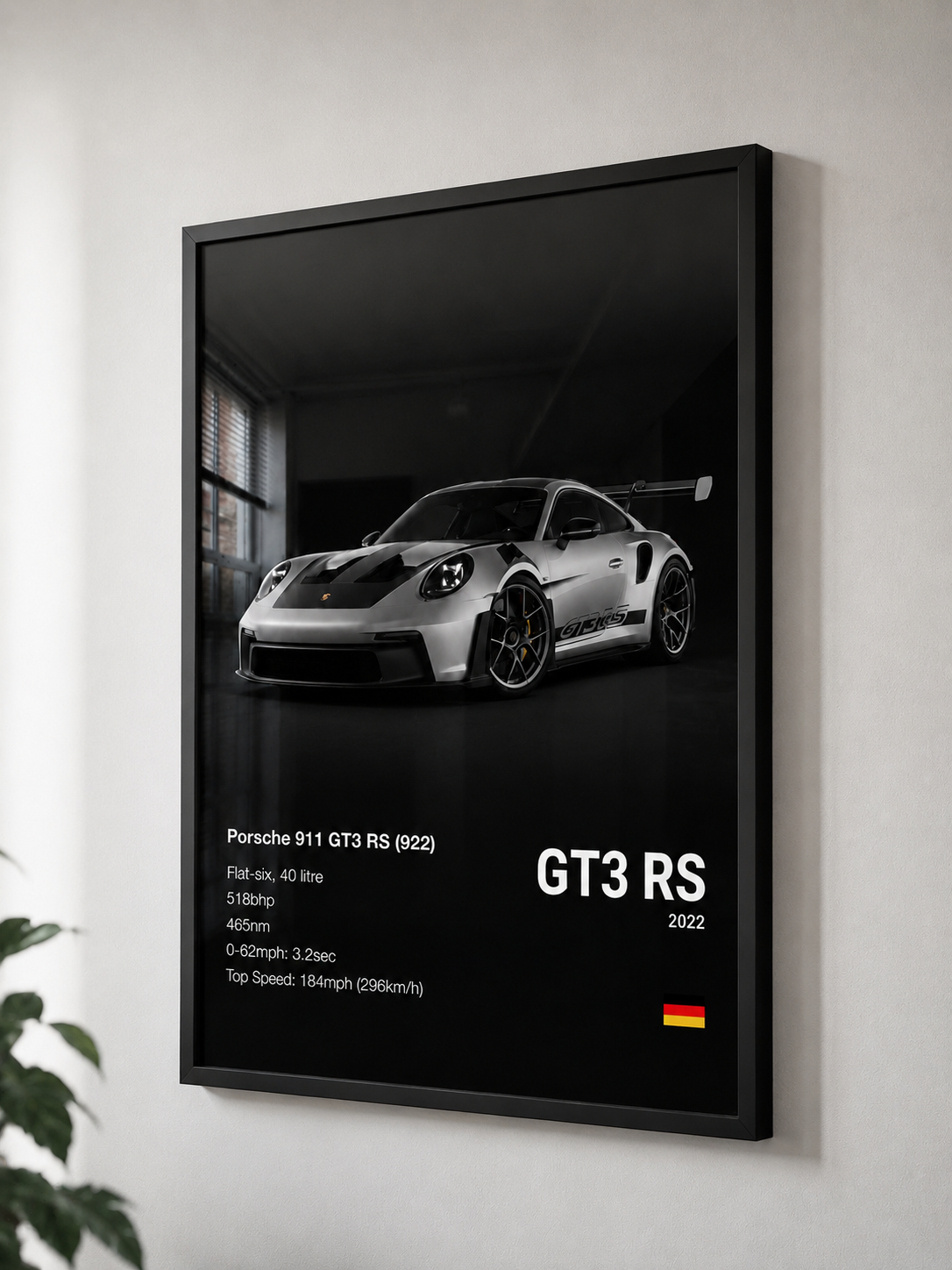 Porsche 911 GT3 RS Premium Framed Wall Art