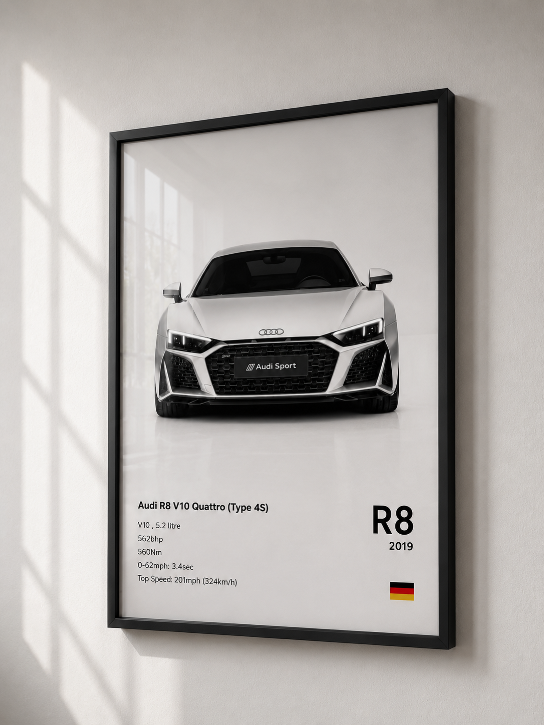 Audi R8 V10 Premium Framed Wall Art