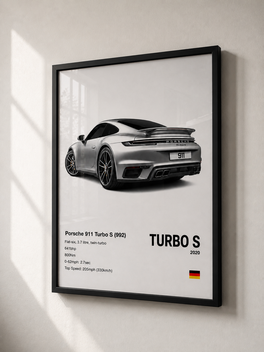 Porsche 911 Turbo S Premium Framed Wall Art