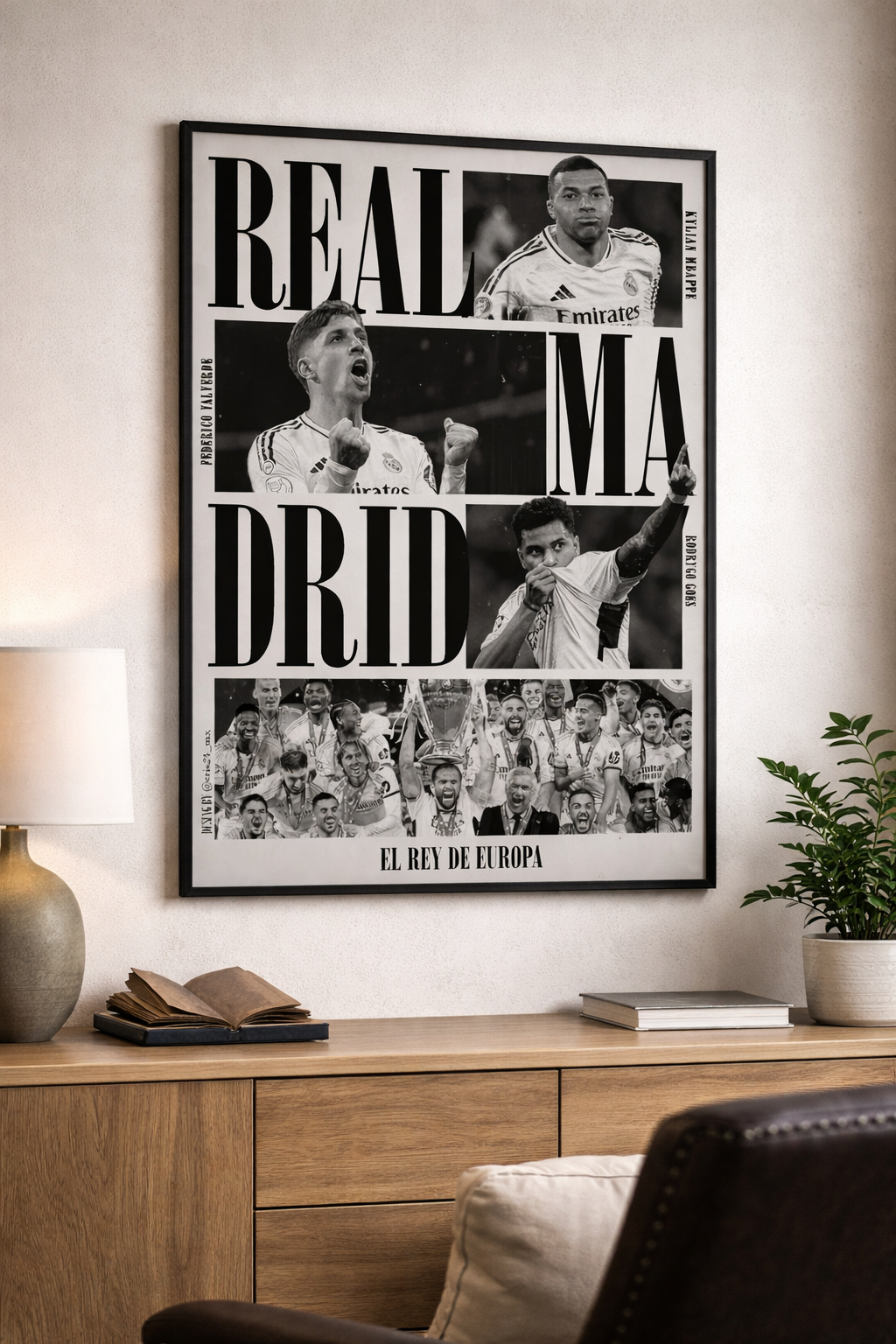 Real Madrid “El Rey De Europa” Wall Art
