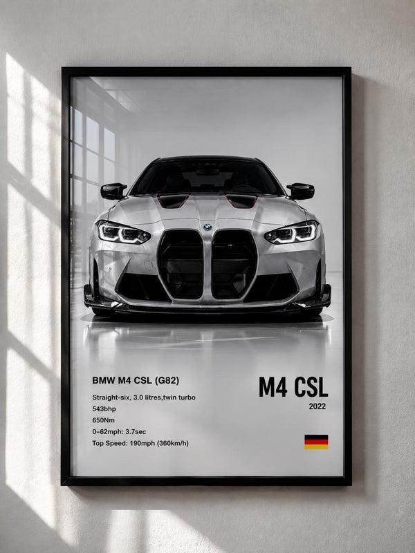 BMW M4 CSL Premium Framed Wall Art
