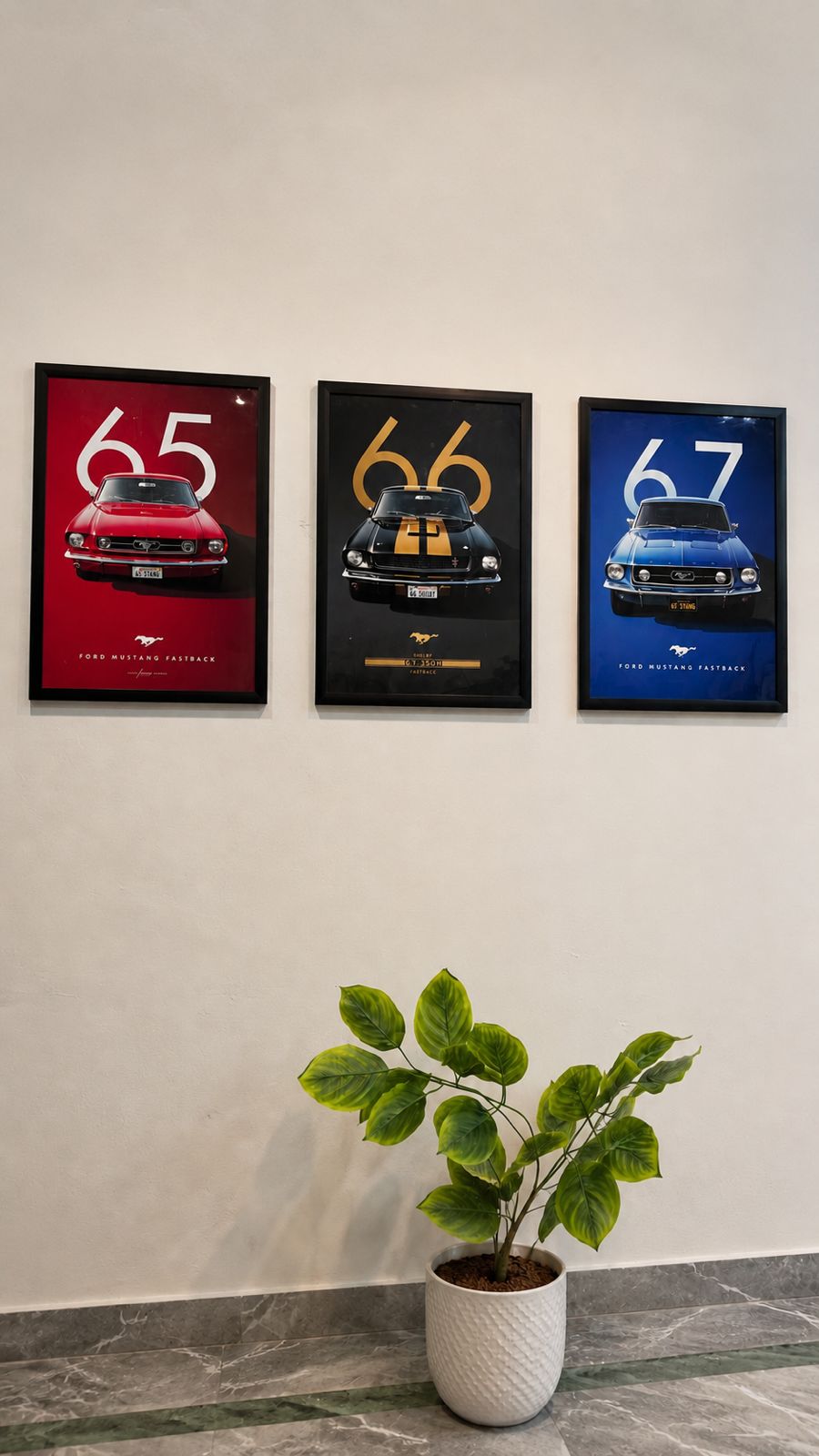 Shelby Mustang Trio Wall Art – 3‑Piece Premium Set